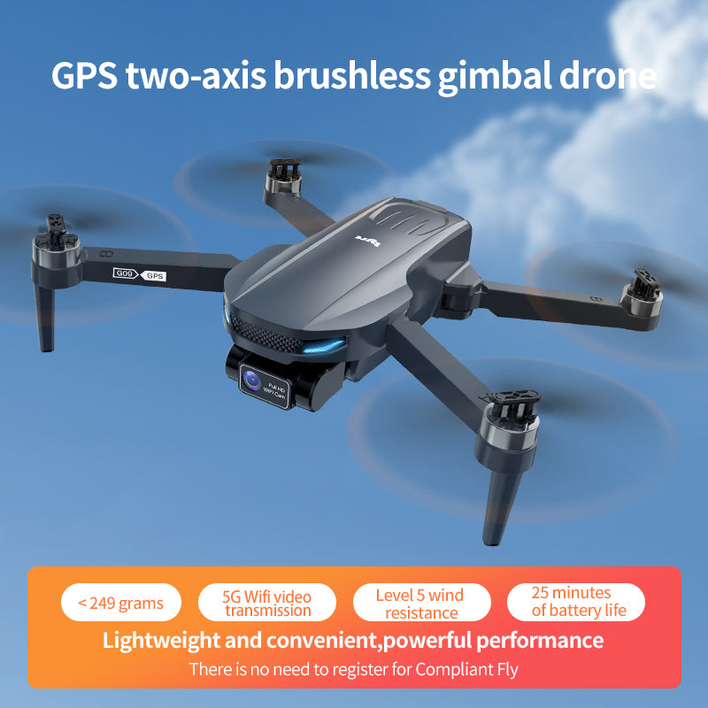 Drone Com Gimbal Brushless De Dois Eixos - RS GPS 01