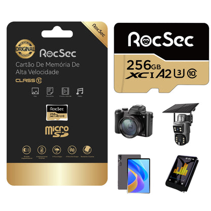 RocSec Microsd Memory Card For Wifi Ip Cameras 256GB 150m/s