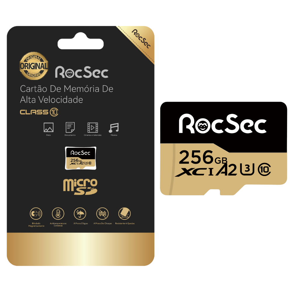 RocSec Microsd Memory Card For Wifi Ip Cameras 256GB 150m/s