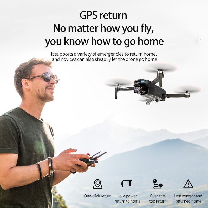 Drone Com Gimbal Brushless De Dois Eixos - RS GPS 01